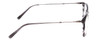 Side View of Jones New York J531 Designer Progressive Lens Blue Light Blocking Eyeglasses in Grey Marble Fade Unisex Oval Full Rim Acetate 51 mm