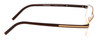 Side View of Porsche P8126-A Unisex .5-Rimless Designer Reading Glasses Light Gold Brown 55mm