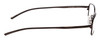 Side View of Porsche Designs P8185-A Designer Blue Light Blocking Eyeglasses in Black Titanium Unisex Rectangle Full Rim Titanium 52 mm