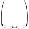 Top View of Porsche Designs P8203-B Unisex Semi-Rimless Designer Reading Glasses Black 54 mm