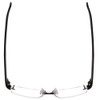 Top View of Porsche Designs P8206-B Unisex Rimless Designer Reading Glasses Matte Black 53mm