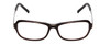 Front View of Porsche Designs P8207-A Designer Single Vision Prescription Rx Eyeglasses in Dark Brown Unisex Cateye Full Rim Acetate 53 mm