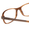 Close Up View of Porsche Designs P8207-C Unisex Cateye Designer Reading Glasses Light Brown 53 mm