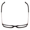Top View of Porsche Design P8208-A Unisex Oval Designer Reading Glasses Black Gun Metal 53mm