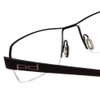 Close Up View of Porsche Designs P8210-D Unisex Semi-Rimless Designer Reading Glasses Black 53 mm