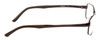 Side View of Porsche Designs P8212-C Designer Single Vision Prescription Rx Eyeglasses in Dark/Matte Brown Unisex Square Full Rim Titanium 56 mm