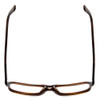 Top View of Porsche Designs P8217-B Unisex Designer Reading Glasses Brown Carbon Fiber 56 mm