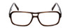 Front View of Porsche Designs P8217-B Designer Single Vision Prescription Rx Eyeglasses in Brown Carbon Fiber Unisex Square Full Rim Acetate 56 mm