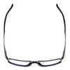 Top View of Porsche Design P8229-D Unisex Oval Reading Glasses Crystal Blue & Gun Metal 57mm