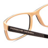 Close Up View of Porsche Design P8243-A Unisex Oval Designer Reading Glasses Black Rose Pink/54mm