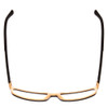Top View of Porsche Design P8243-A Unisex Oval Designer Reading Glasses Black Rose Pink/54mm