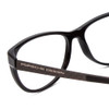Close Up View of Porsche Designs P8246-A Designer Bi-Focal Prescription Rx Eyeglasses in Black Unisex Oval Full Rim Acetate 56 mm