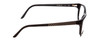 Side View of Porsche Designs P8246-A Designer Progressive Lens Blue Light Blocking Eyeglasses in Black Unisex Oval Full Rim Acetate 56 mm