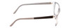 Side View of Porsche Designs P8246-D Designer Progressive Lens Blue Light Blocking Eyeglasses in Crystal Grey Unisex Oval Full Rim Acetate 56 mm
