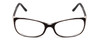 Front View of Porsche Designs P8247-A Unisex Oval Designer Reading Glasses Black Crystal 55 mm