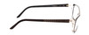 Side View of Porsche Designs P8247-A Designer Blue Light Blocking Eyeglasses in Black Layer Crystal Unisex Oval Full Rim Acetate 55 mm