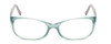 Front View of Porsche Designs P8247-B Designer Bi-Focal Prescription Rx Eyeglasses in Crystal Azure Aqua Blue Grey Unisex Oval Full Rim Acetate 55 mm