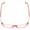Top View of Porsche Designs P8266-D Designer Single Vision Prescription Rx Eyeglasses in Crystal Rose Gold Pink Unisex Cateye Full Rim Acetate 54 mm