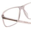Close Up View of Porsche Designs P8269-B Designer Single Vision Prescription Rx Eyeglasses in Crystal Smoke Grey Unisex Square Full Rim Acetate 58 mm