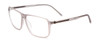Profile View of Porsche Designs P8269-B Designer Blue Light Blocking Eyeglasses in Crystal Smoke Grey Unisex Square Full Rim Acetate 58 mm