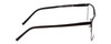 Side View of Porsche Design P8275-A Unisex Designer Reading Glasses in Satin Black/Matte 55mm