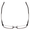 Top View of Porsche Design P8275-A Unisex Designer Reading Glasses in Satin Black/Matte 55mm