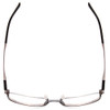 Top View of Porsche P8275-D Unisex Designer Reading Glasses Dark Gun Metal Silver Black 55mm