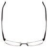 Top View of Porsche Designs P8277-A Unisex Semi-Rimless Designer Reading Glasses Black 54 mm