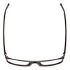 Top View of Porsche Design P8278-A Unisex Square Designer Reading Glasses in Matte Grey 56mm