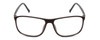 Front View of Porsche Design P8278-A Unisex Square Designer Reading Glasses in Matte Grey 56mm