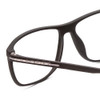 Close Up View of Porsche Designs P8278-A Designer Progressive Lens Prescription Rx Eyeglasses in Matte Grey Unisex Square Full Rim Acetate 56 mm