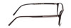 Side View of Porsche Designs P8278-A Designer Blue Light Blocking Eyeglasses in Matte Grey Unisex Square Full Rim Acetate 56 mm