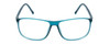 Front View of Porsche Designs P8278-B Designer Bi-Focal Prescription Rx Eyeglasses in Crystal Azure Turquoise Blue Unisex Square Full Rim Acetate 56 mm