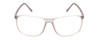 Front View of Porsche Designs P8278-C Designer Bi-Focal Prescription Rx Eyeglasses in Crystal Light Matte Grey Unisex Square Full Rim Acetate 56 mm