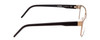 Side View of Porsche Designs P8292-D Designer Reading Eye Glasses with Custom Cut Powered Lenses in Satin Olive Green Black Unisex Square Full Rim Metal 54 mm