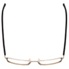 Top View of Porsche Designs P8292-D Designer Bi-Focal Prescription Rx Eyeglasses in Satin Olive Green Black Unisex Square Full Rim Metal 54 mm