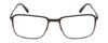 Front View of Porsche Designs P8293-A Designer Bi-Focal Prescription Rx Eyeglasses in Dark Gun Metal Grey Unisex Square Full Rim Titanium 55 mm