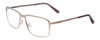 Profile View of Porsche Designs P8293-B Designer Progressive Lens Prescription Rx Eyeglasses in Silver Black Unisex Square Full Rim Titanium 55 mm