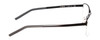 Side View of Porsche Designs P8318-A Unisex Semi-Rimless Designer Reading Glasses Black 55 mm