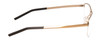 Side View of Porsche P8318-B Unisex .5-Rimless Designer Reading Glasses Satin Gold Black 55mm
