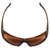 Top View of Smith Guides Choice Sunglasses Matte Tortoise Gold/CP Glass Polarized Brown 63mm