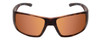 Front View of Smith Guides Choice Sunglasses Matte Tortoise Gold/CP Glass Polarized Brown 63mm