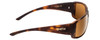 Side View of Smith Guide Choice Unisex Sunglasses Matte Tortoise Gold/CP Polarized Brown 63mm