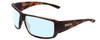 Profile View of Smith Optics Guides Choice Designer Blue Light Blocking Eyeglasses in Matte Tortoise Havana Gold Unisex Rectangle Full Rim Acetate 62 mm