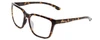 Profile View of Smith Optics Shoutout Designer Single Vision Prescription Rx Eyeglasses in Vintage Tortoise Havana Gold Unisex Retro Full Rim Acetate 57 mm