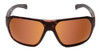 Front View of Smith Deckboss Sunglasses Matte Tortoise Brown Gold/CP Glass Polarize Brown 63mm