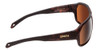 Side View of Smith Deckboss Sunglasses Matte Tortoise Brown Gold/CP Glass Polarize Brown 63mm