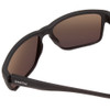 Close Up View of Smith Emerge Square Sunglasses Matte Black & ChromaPop Polarized Gray Green 60mm