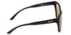Side View of Smith Era Lady Cateye Sunglasses Matte Black/ChromaPop Polarized Gray Green 55mm