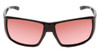 Front View of Smith Guides Choice Unisex Sunglasses Gloss Black/PC Ignitor Rose Red Pink 62 mm